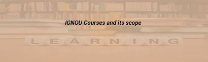 IGNOU courses and programs